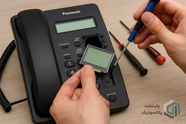 تعویض و تعمیر ال سی دی LCD تلفن پاناسونیک