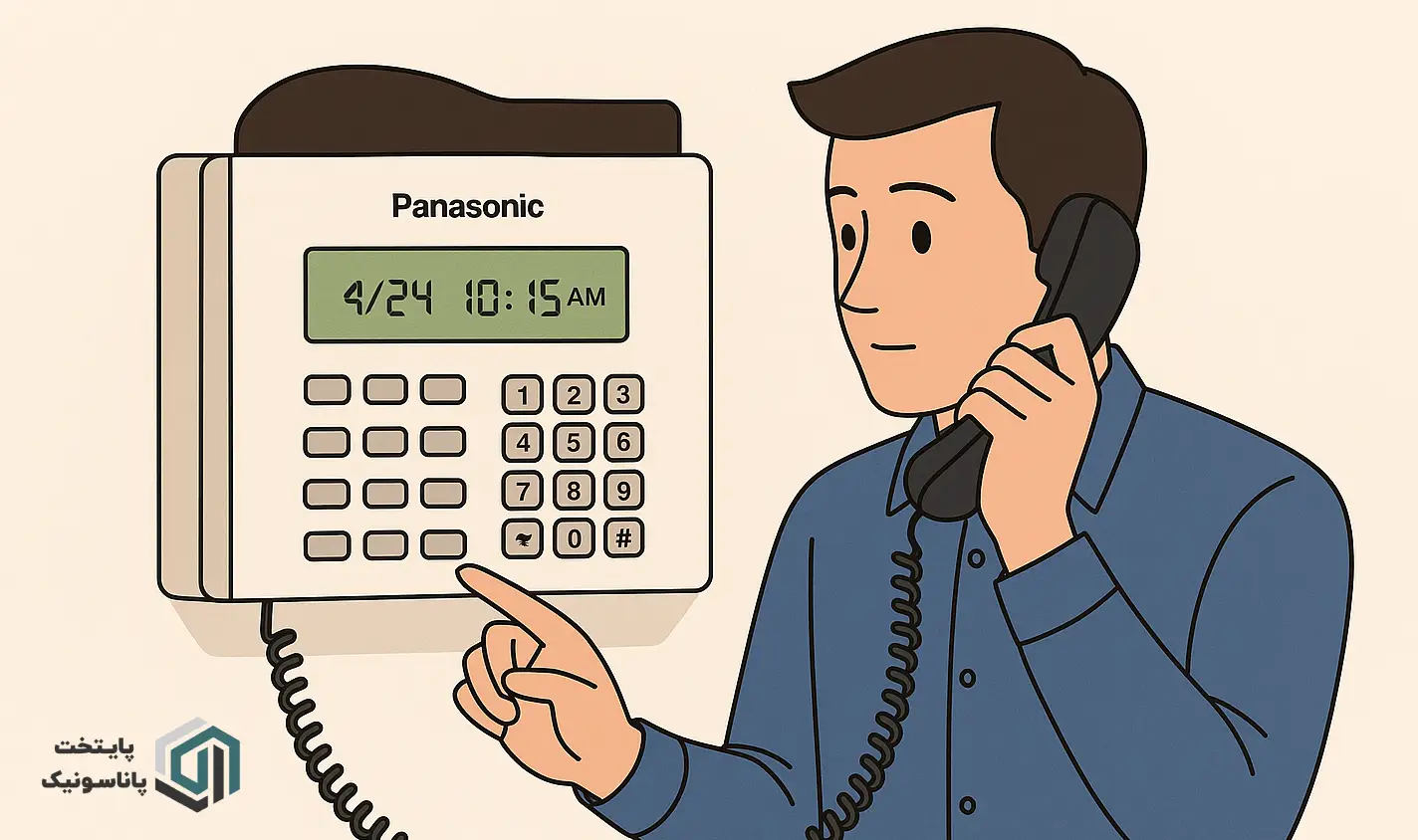 نظیم ساعت و تاریخ در سانترال پاناسونیک